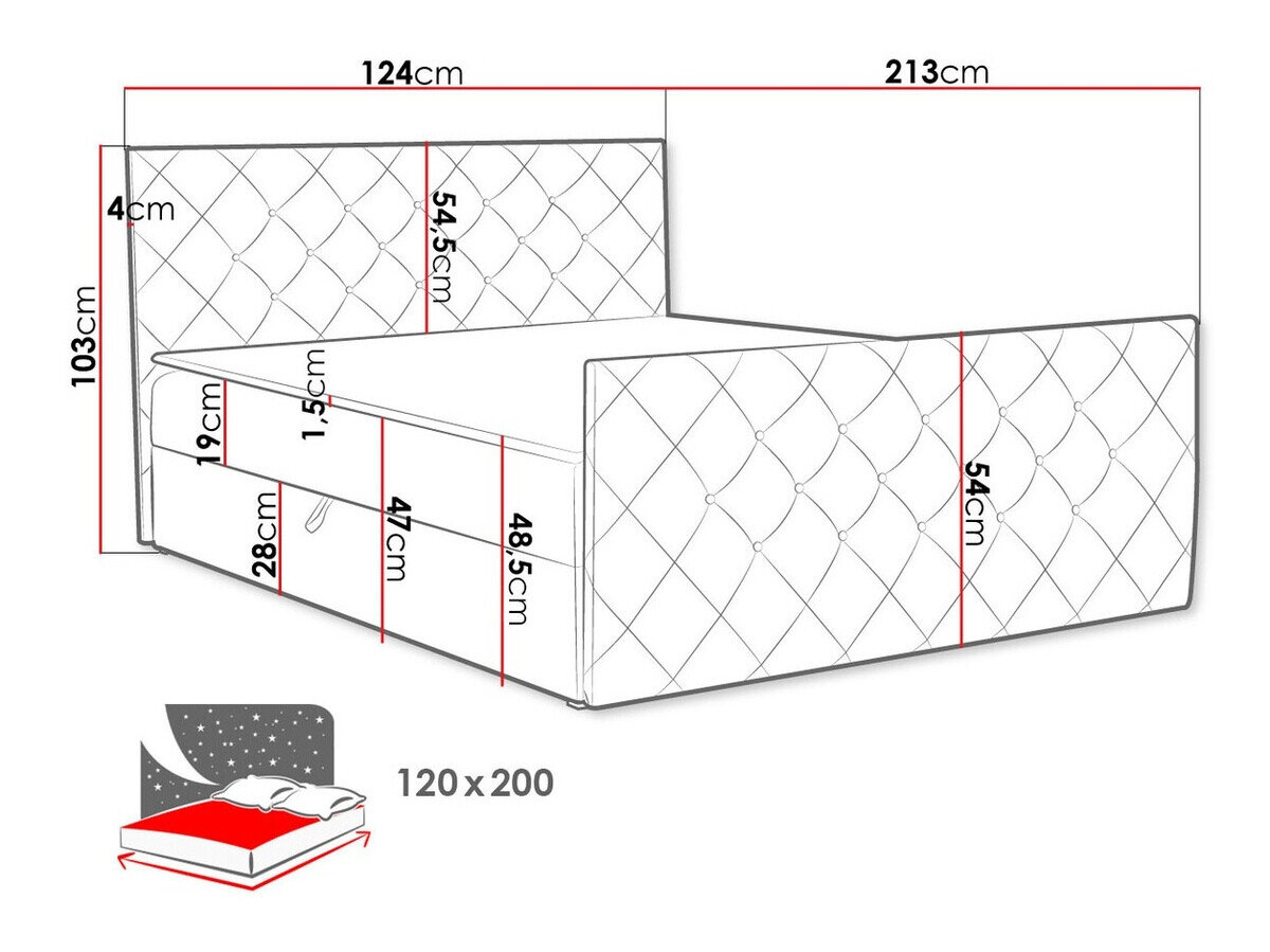 Boxspring Carmen (Amor Velvet 4306)