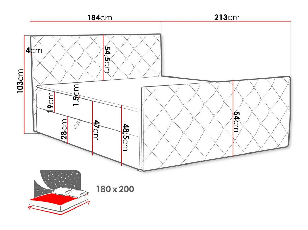 Boxspring Carmen (Amor Velvet 4308)