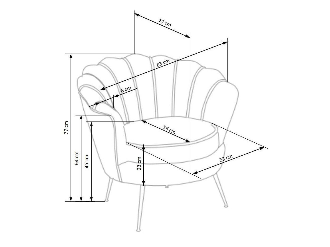 Lænestol Houston 828 (Grå)