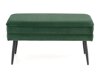 Polstret bænk Houston 1255 (Mørkegrøn + Sort)