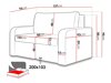 Canapé convertible Carlsbad 103 (Soft 011 + Drago 140)