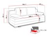 Canapé convertible Providence H100 (Bahama 36 + Gomez 08)