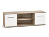 TV-bord Cirveso 109 (Sonoma eg + Glansfuld hvid)