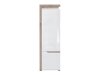 Boekenkast Revelmi 106 (Eiken + Glanzend wit)