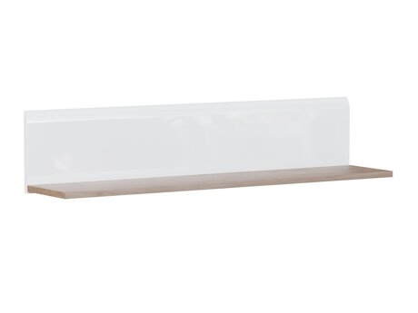 Fali polc Revelmi 108 (Tölgy + Fényes fehér)
