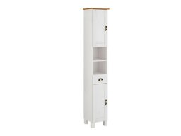 Cabinet de baie neancorat Serelbu 107 (Alb + Maro deschis)
