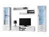 Ensemble de salon Tornola 109 (Blanc + Blanc brillant)