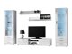 Ensemble de salon Tornola 109 (Blanc + Blanc brillant)