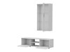 Ensemble de salon Tornola 113 (Blanc + Blanc brillant)