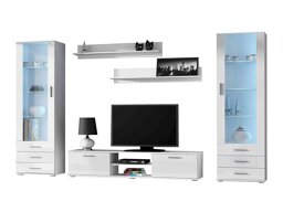 Woonkamerset Tornola 109 (Wit + Glanzend wit)