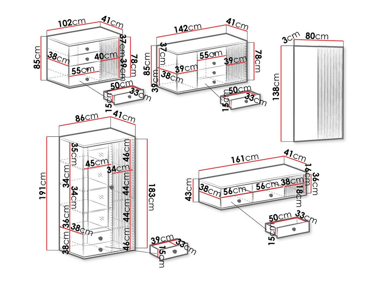 Stuemøbelsæt Venmava 110