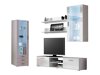 Ensemble de salon Tornola 114 (Blanc + Blanc brillant)