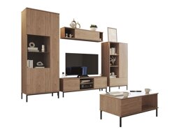 Set za dnevni boravak Lomsore 108 (Svijetlo drvo)