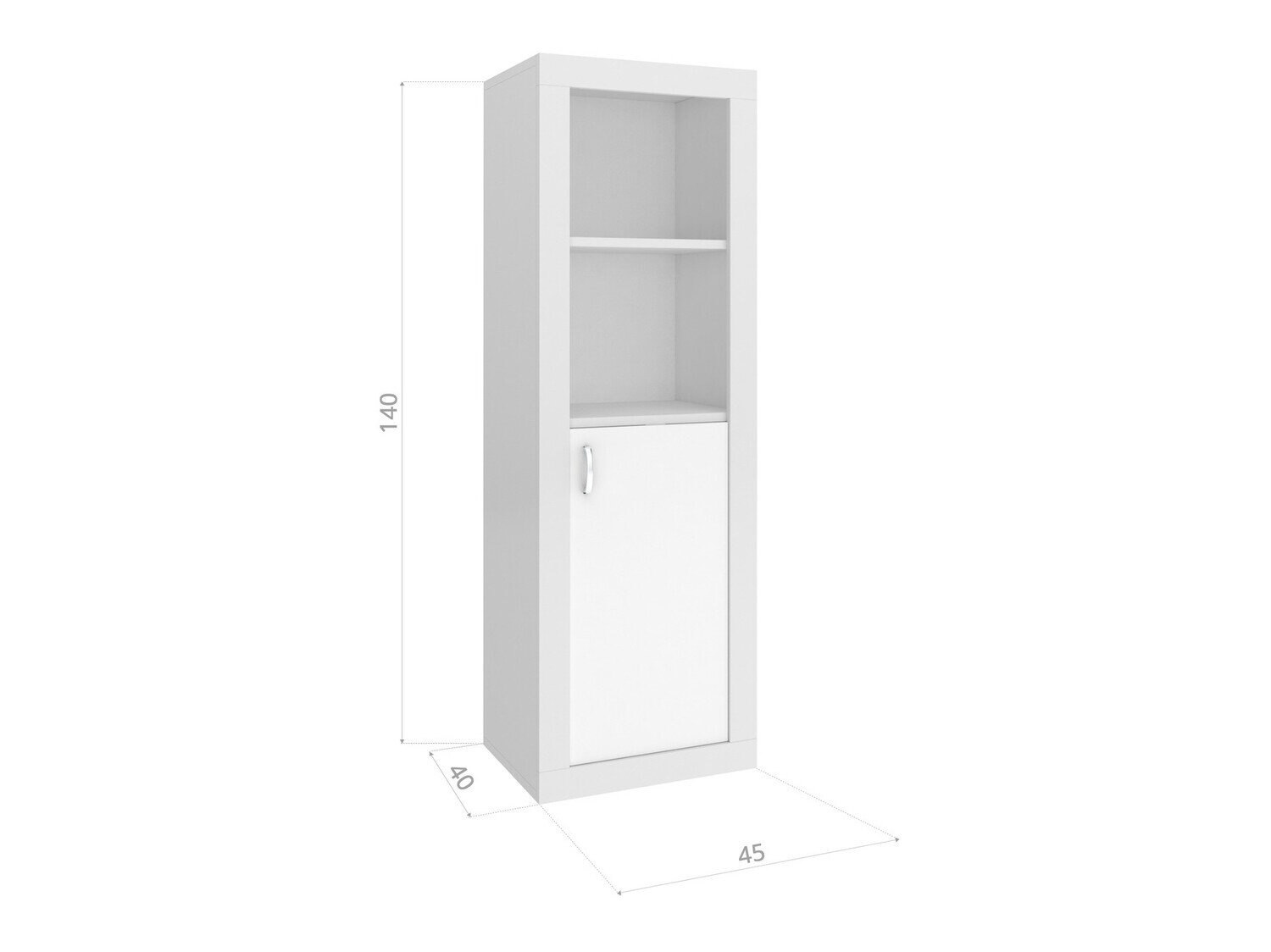 Boekenkast Tentive 105 (Wit + Roze)