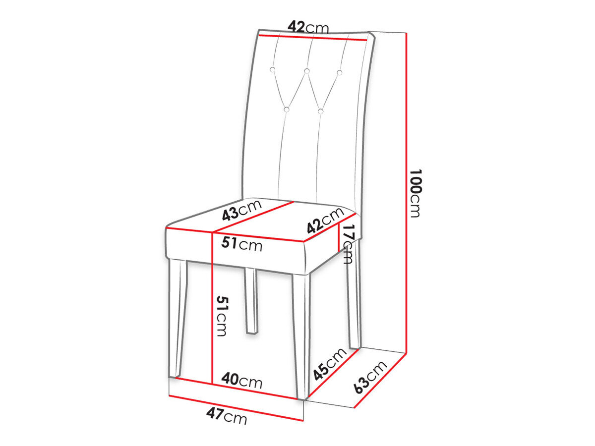 Stol Racine 108 (Sort + Magic Velvet 2216)