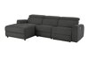 Pehme nurga recliner Denton 1490 (Antratsiit)
