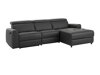 Colțar cu recliner Denton 503 (Gri inchis)