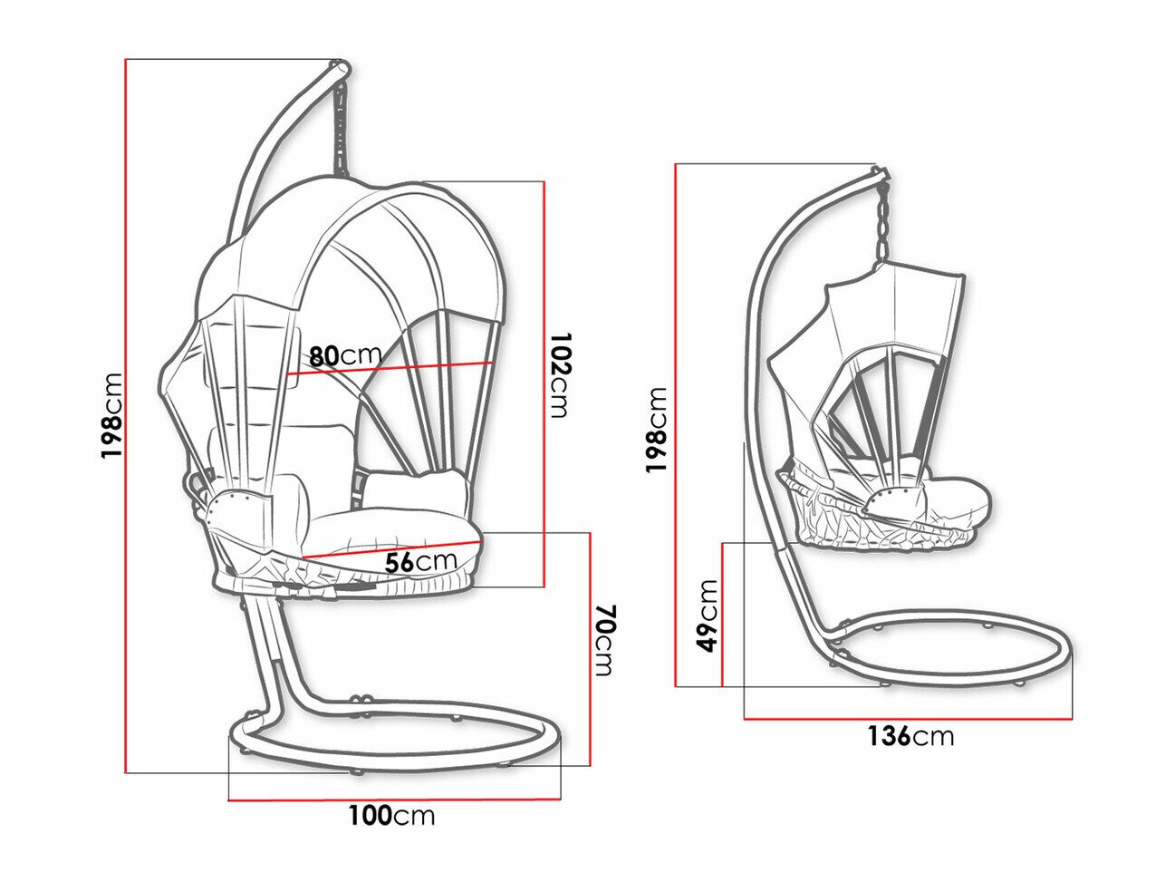 Hængestol Comfivo 317