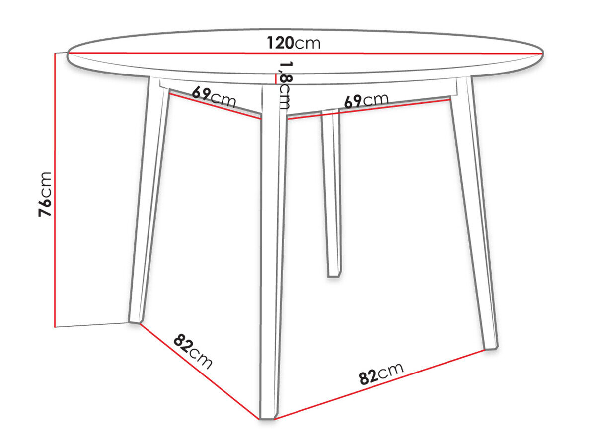 Tafel Racine 133 (Bruin)