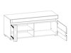 TV-meubel Revelmi 100 (Glanzend wit + Wit)