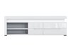 TV-meubel Revelmi 101 (Glanzend wit + Wit)