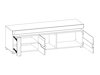 TV-meubel Revelmi 101 (Glanzend wit + Wit)