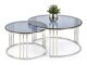 Ensemble tables basses Houston 1503 (Argent)