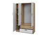 Kledingkast Tolfere 103 (Licht eiken + Wit)