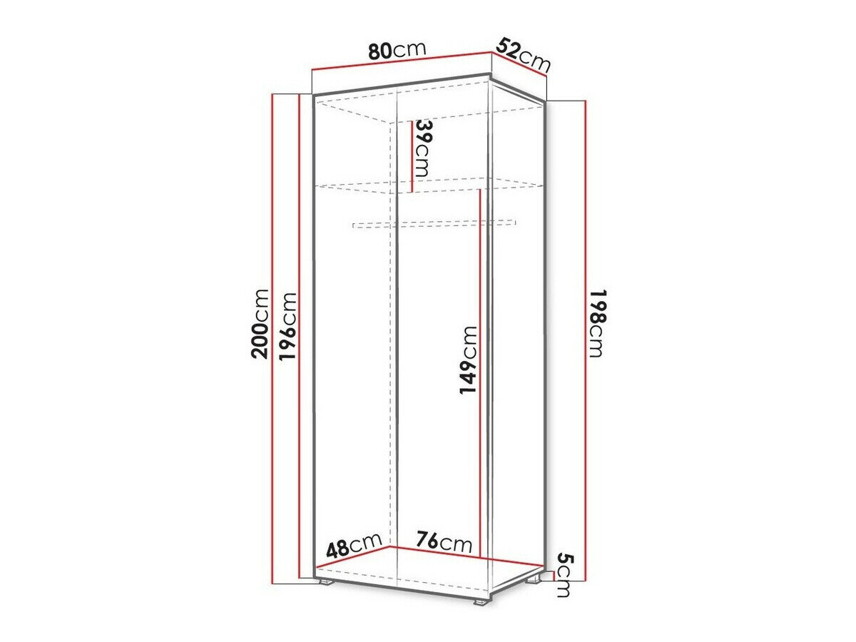 Armoire Tivdalu 125 (Chêne doré)