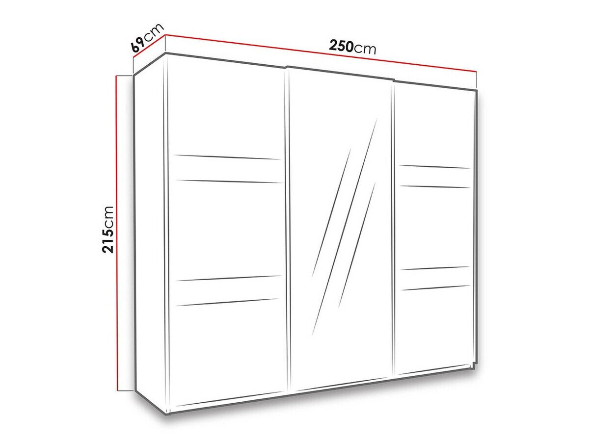 Garderobeskab Fivelbo 110 (Kloster eg + Blank sort)