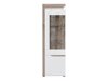Boekenkast Revelmi 105 (Eiken + Glanzend wit)