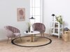 Couchtisch Norsica 425 (Gold + Weisser Marmor)