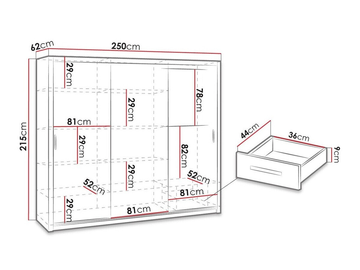 Garderobeskab Catromi 111 (Artisan eg)