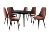 Salle à manger complète Racine 125 (Noir + Magic Velvet 2258)
