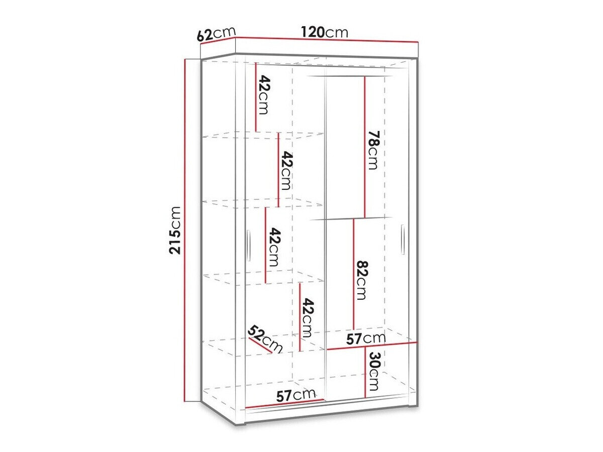 Garderobeskab Catromi 102 (Artisan eg)