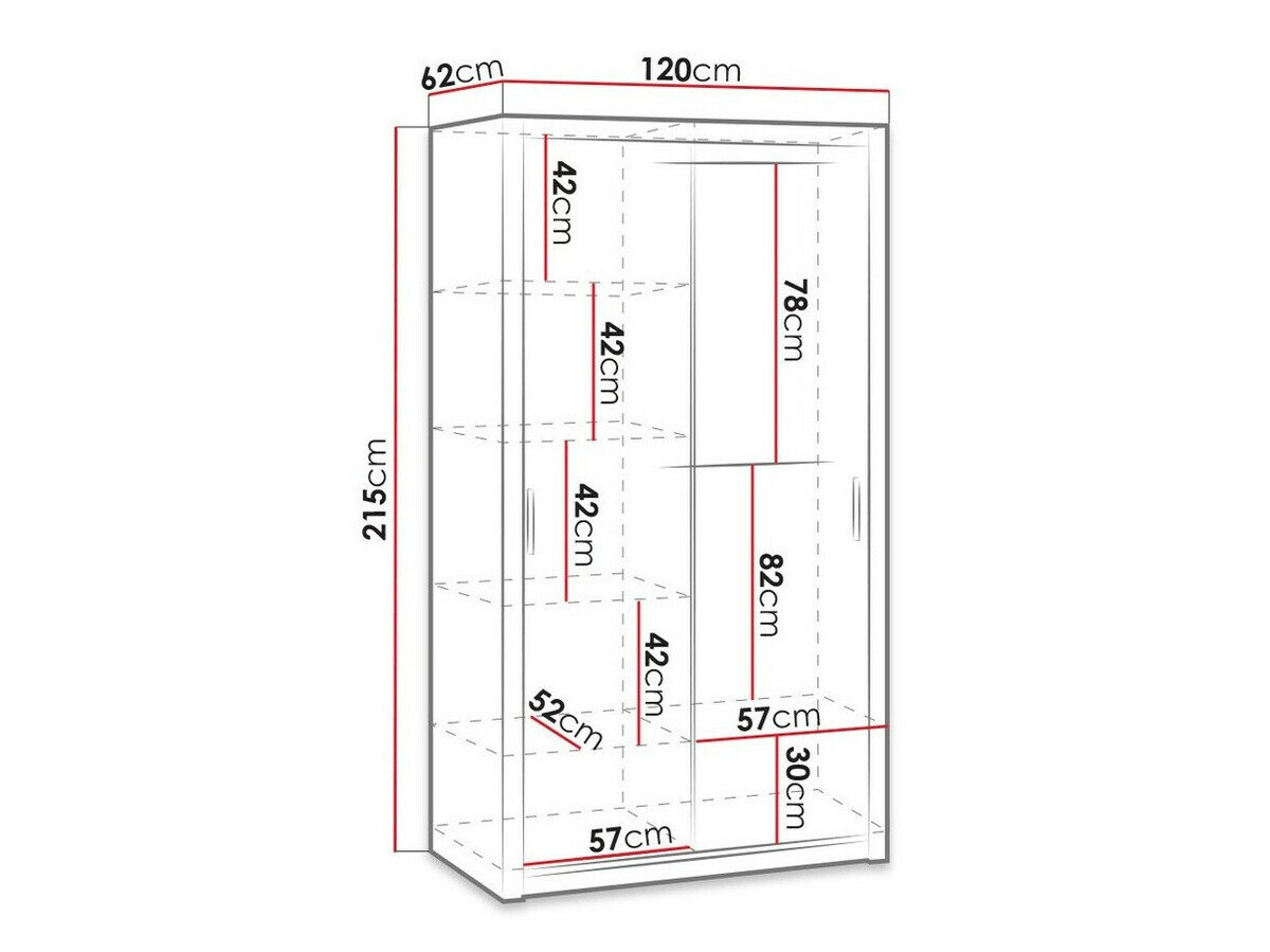 Garderobeskab Catromi 104 (Artisan eg)