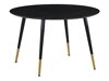 Tafel Dallas 104 (Zwart + Messing)