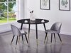 Tafel Dallas 104 (Zwart + Messing)