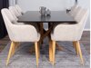 Tafel Dallas 193 (Zwart + eiken)