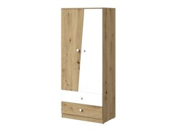 Armoire Almira 100 (Chêne Artisan + Blanc)