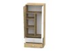 Armoire Almira 100 (Chêne Artisan + Blanc)