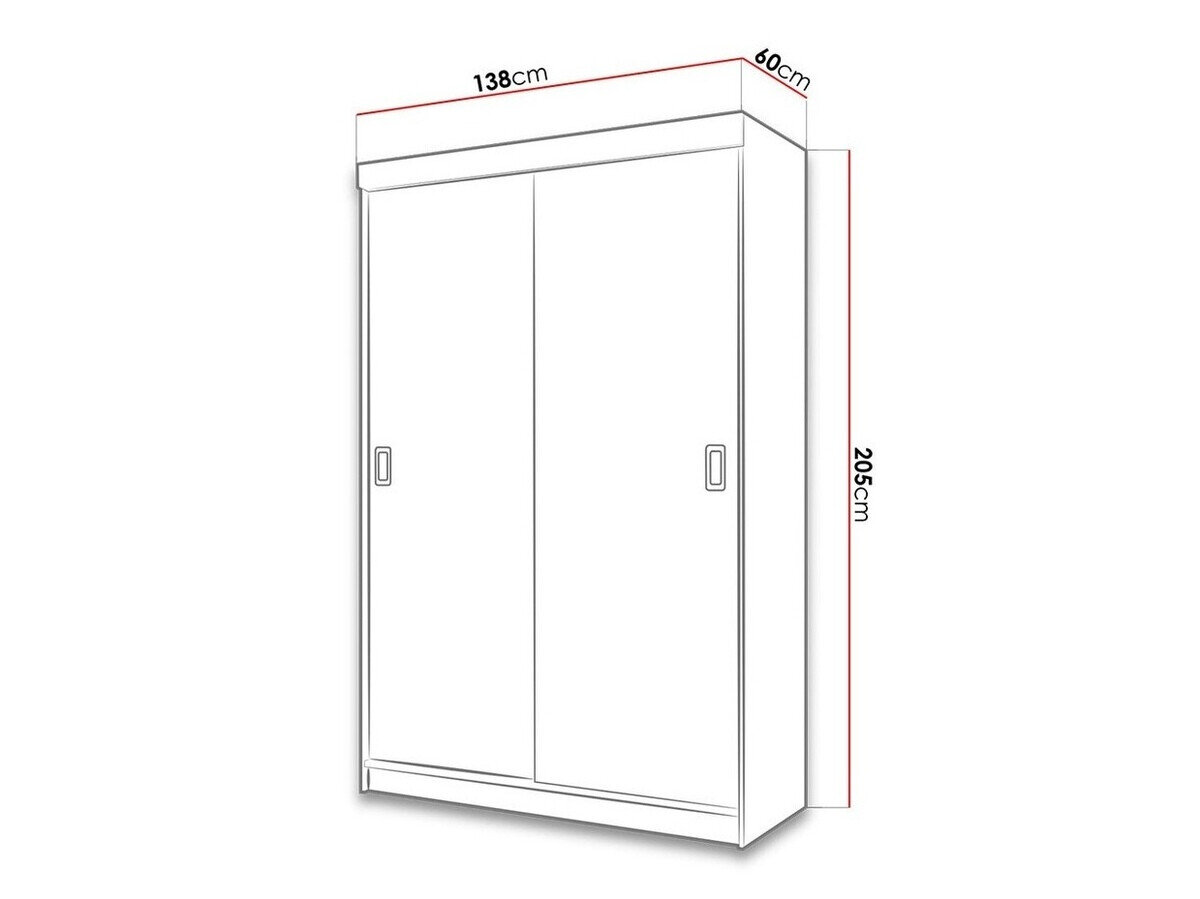 Garderobeskab Dover 111 (Hvid)