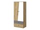 Kledingkast Almira 100 (Artisan eiken + Wit + Grijs)