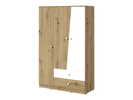 Garderobeskab Almira 102 (Artisan eg + Hvid)