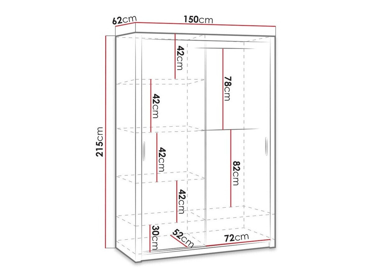 Garderobeskab Catromi 106 (Artisan eg)