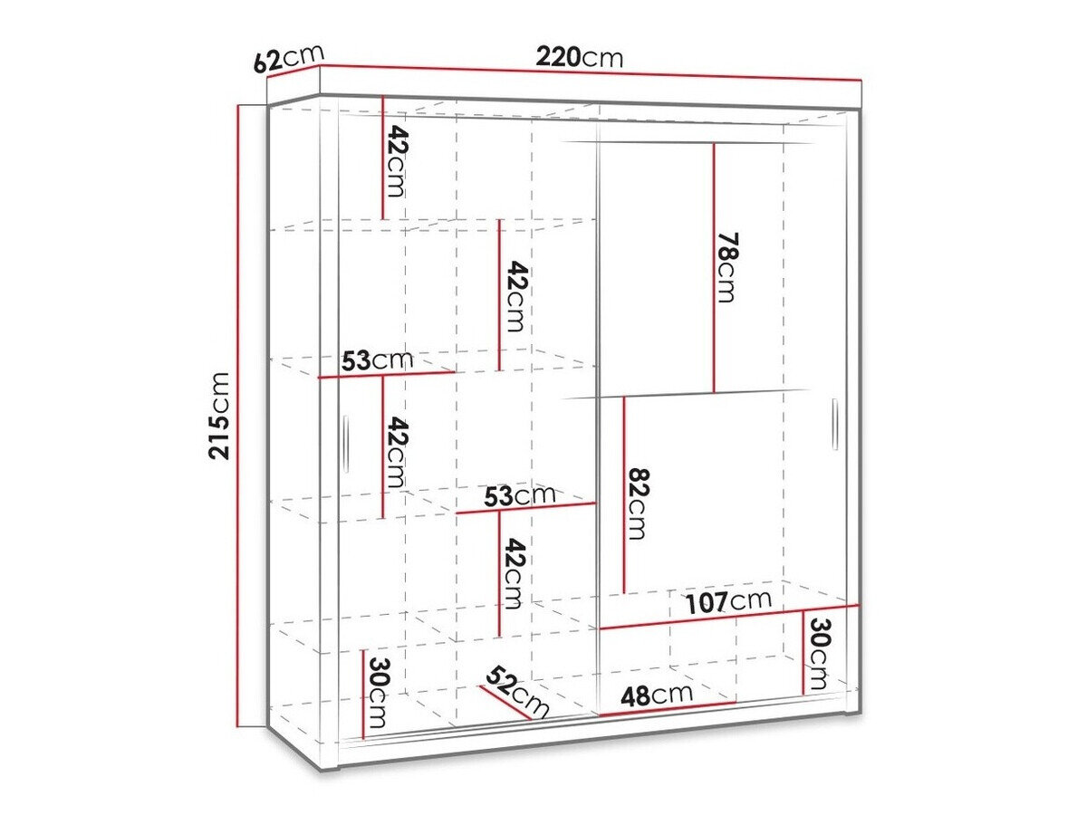 Garderobeskab Catromi 109 (Kloster eg)