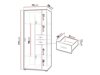 Armoire Toledo B101 (Frêne + Vert)