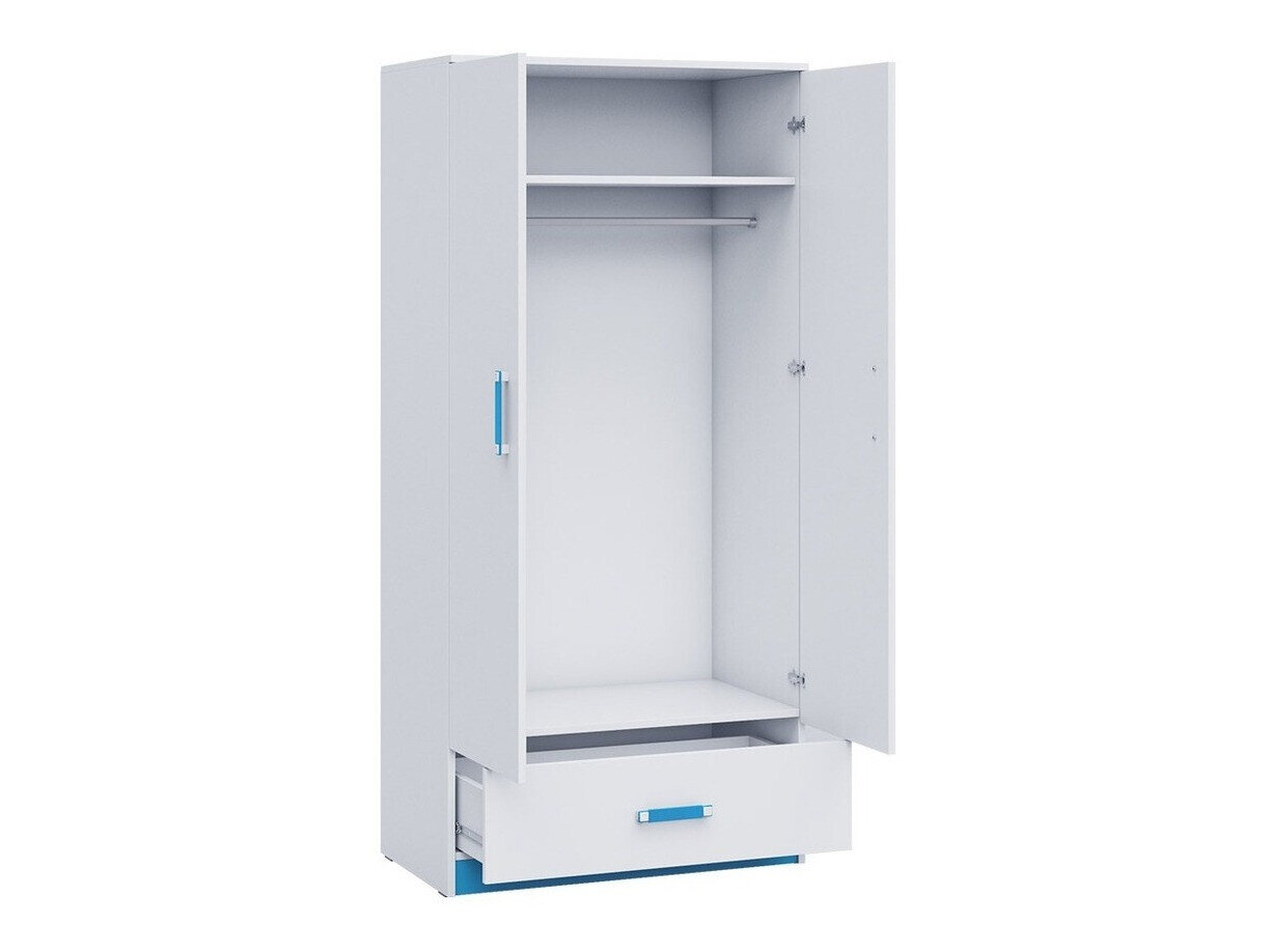 Kledingkast Sorviru 103 (Wit + Roze)