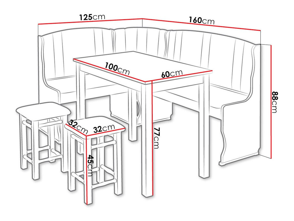 Køkkenhjørne Edmond 104