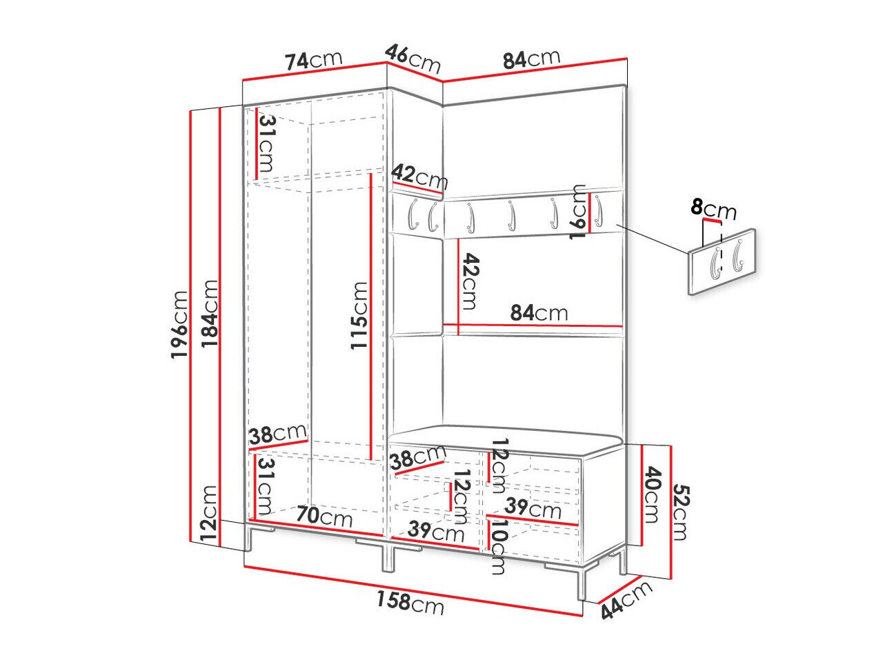 Entrésæt Nomal I (Sort)